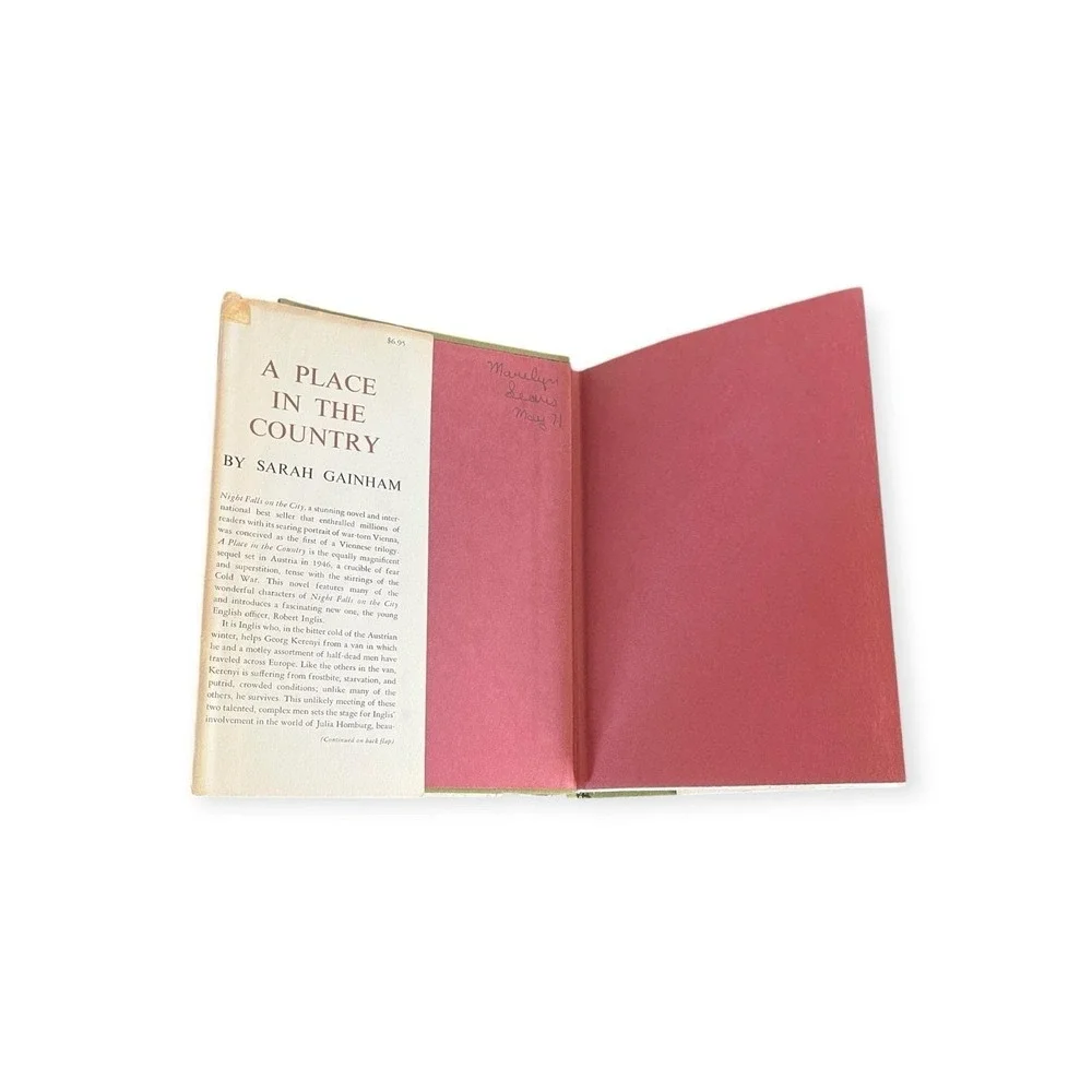 A Place In The Country Sarah Gainham‎ 1969 HCDJ Ex Lib Holt Rinehart Winston Vtg